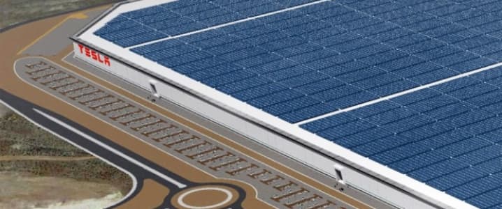 Techo solar gigafactory Tesla